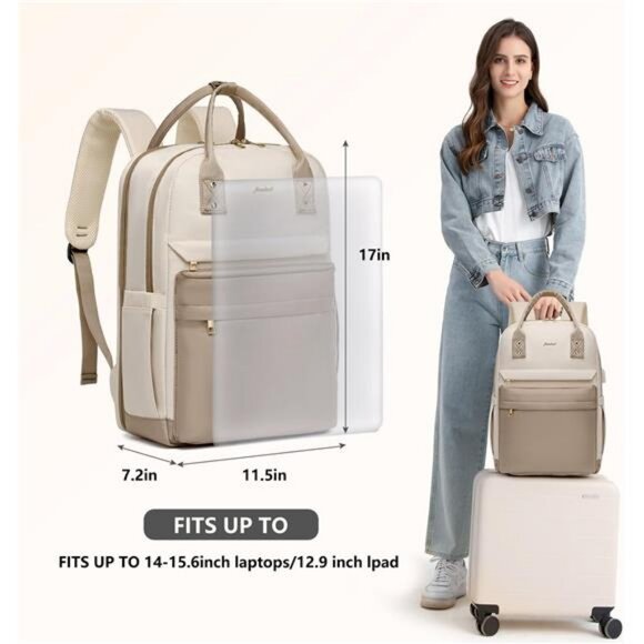 Laptop Backpack Bag - College Bookbag Business Computer Backpack 15.6 inch main image 4